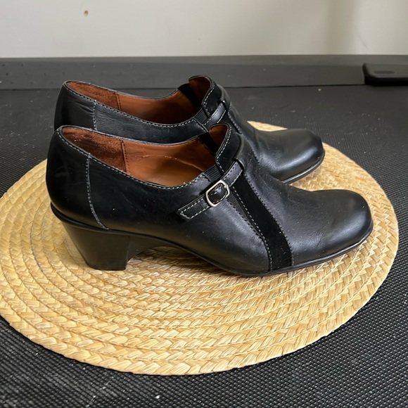 Naturalizer Leather slip-on Block Heel Shoes Size 7.5 - Picture 2 of 12